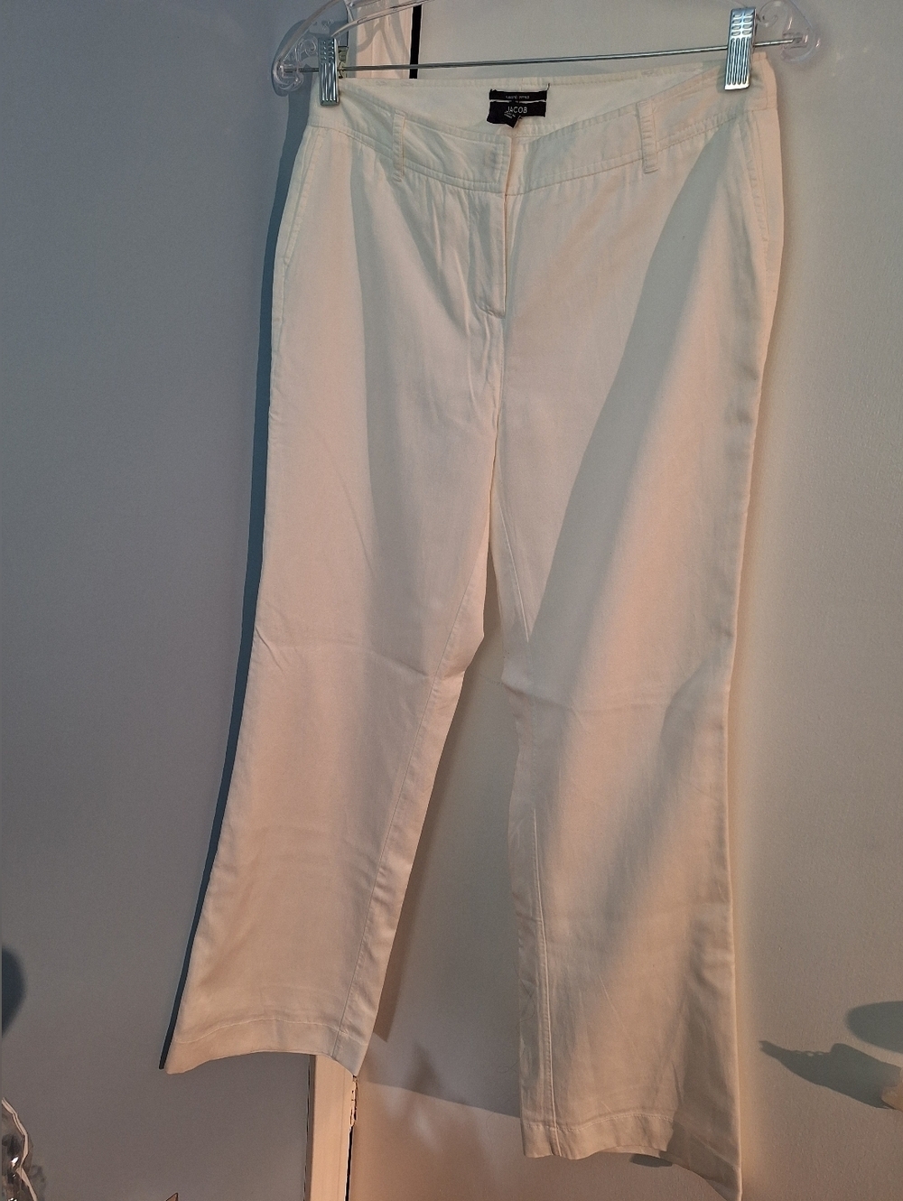 Jacob Fitted White Pants Size 10